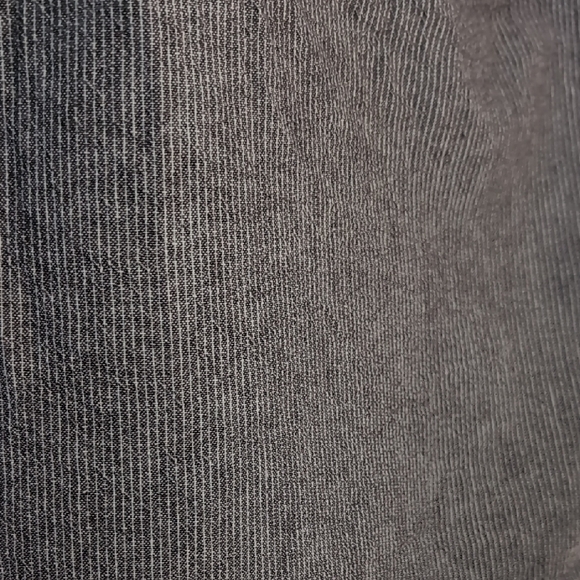 Anne Klein | NWOT Gray Striped Sleeveless Linen Viscose Top Size L - Picture 4 of 8